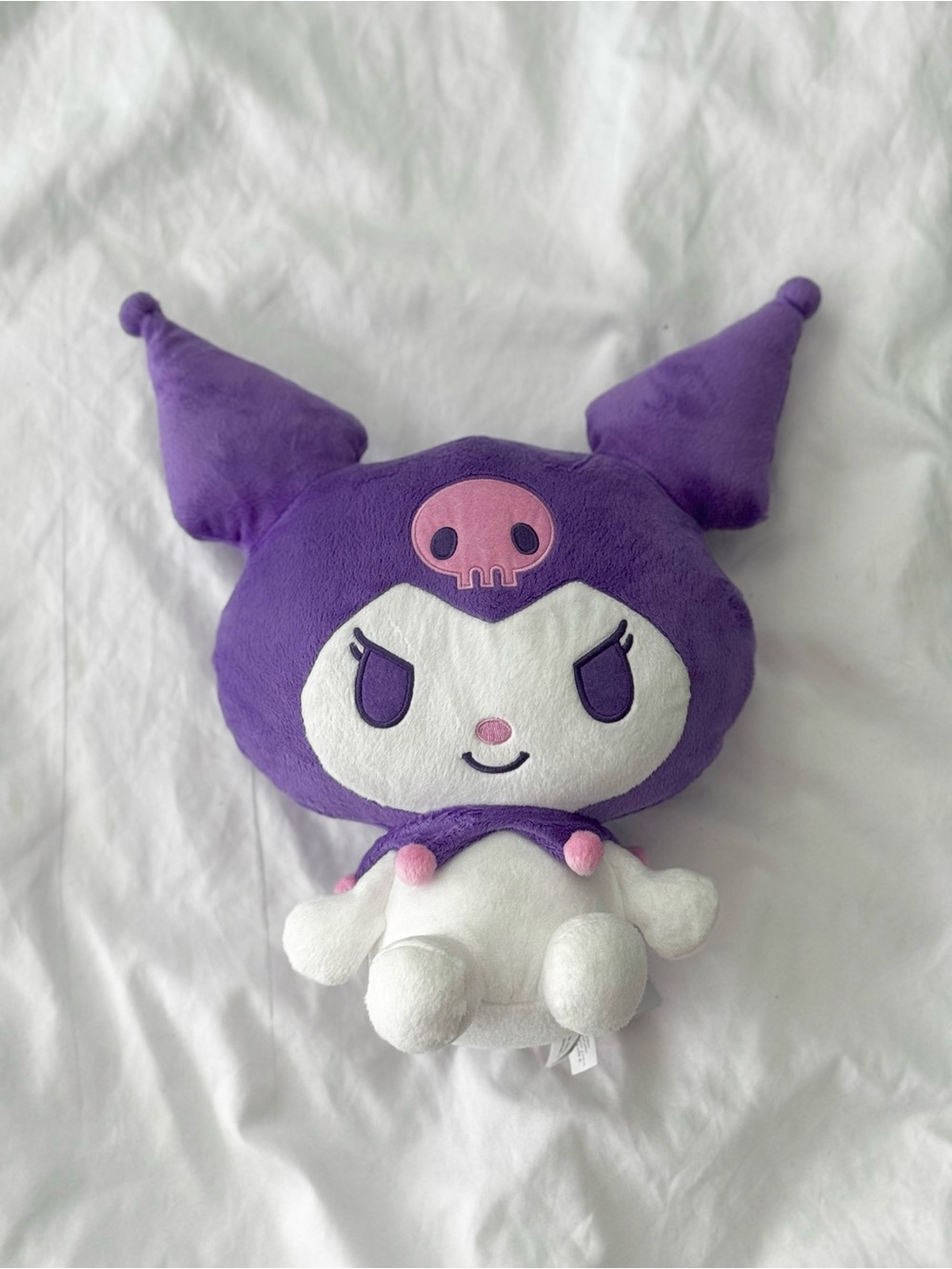 Sanrio Kuromi Purple and White Plush Stuffed Animal